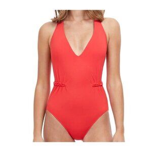 GOTTEX Braided Elegance V-Collar One-Piece. Size 10. NWT $168